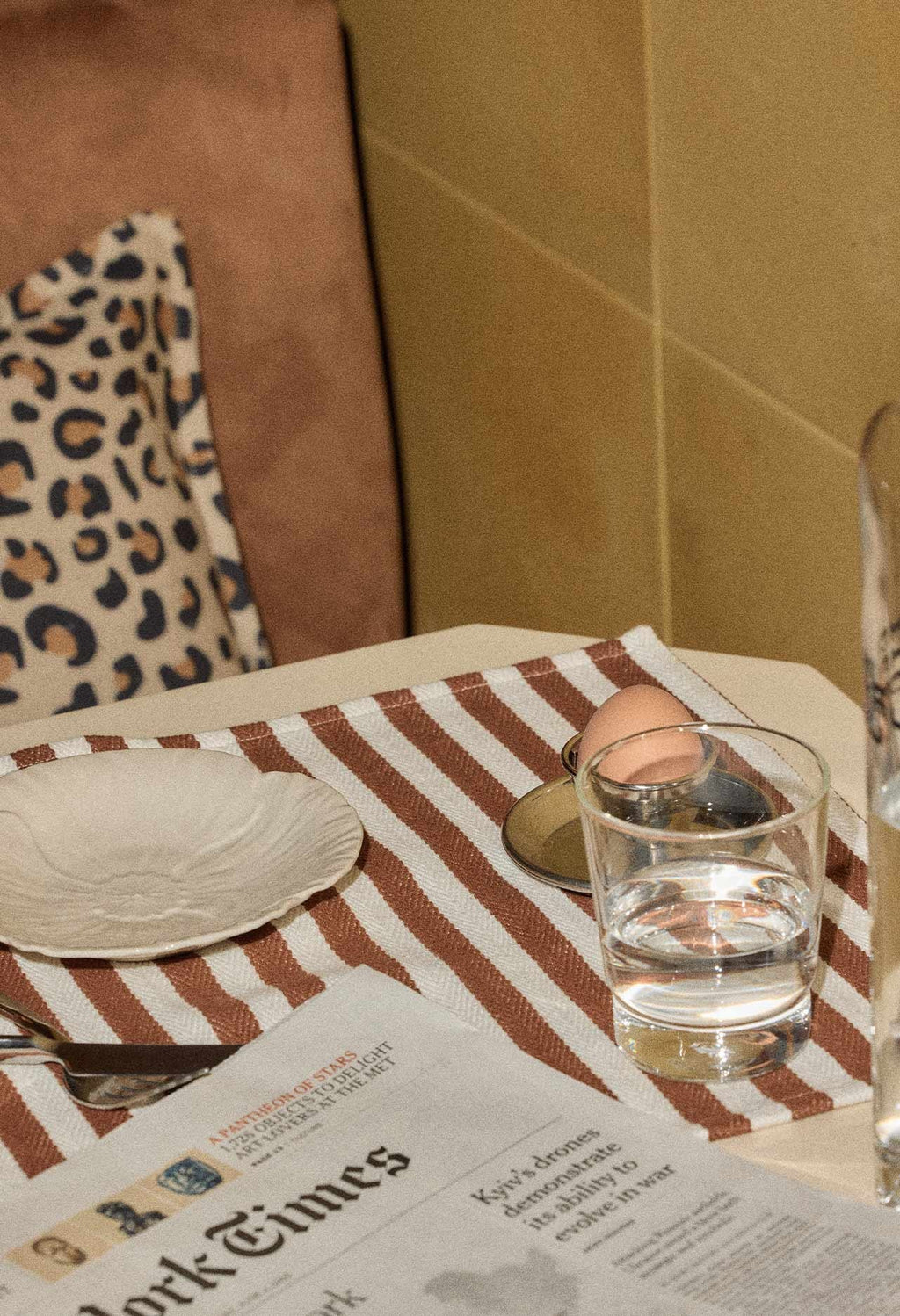 Tischset Mocca Stripes
