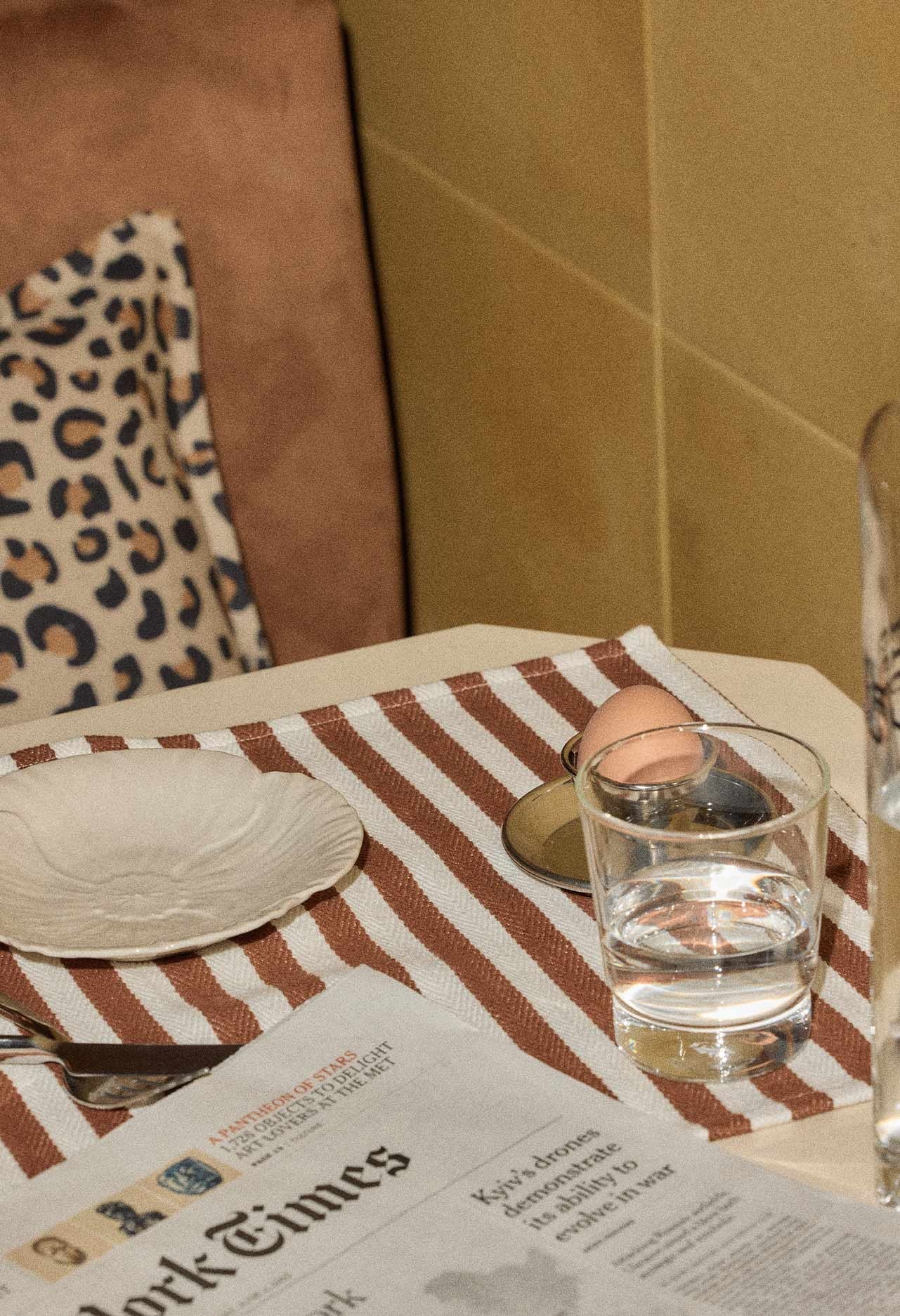 Tischset Mocca Stripes