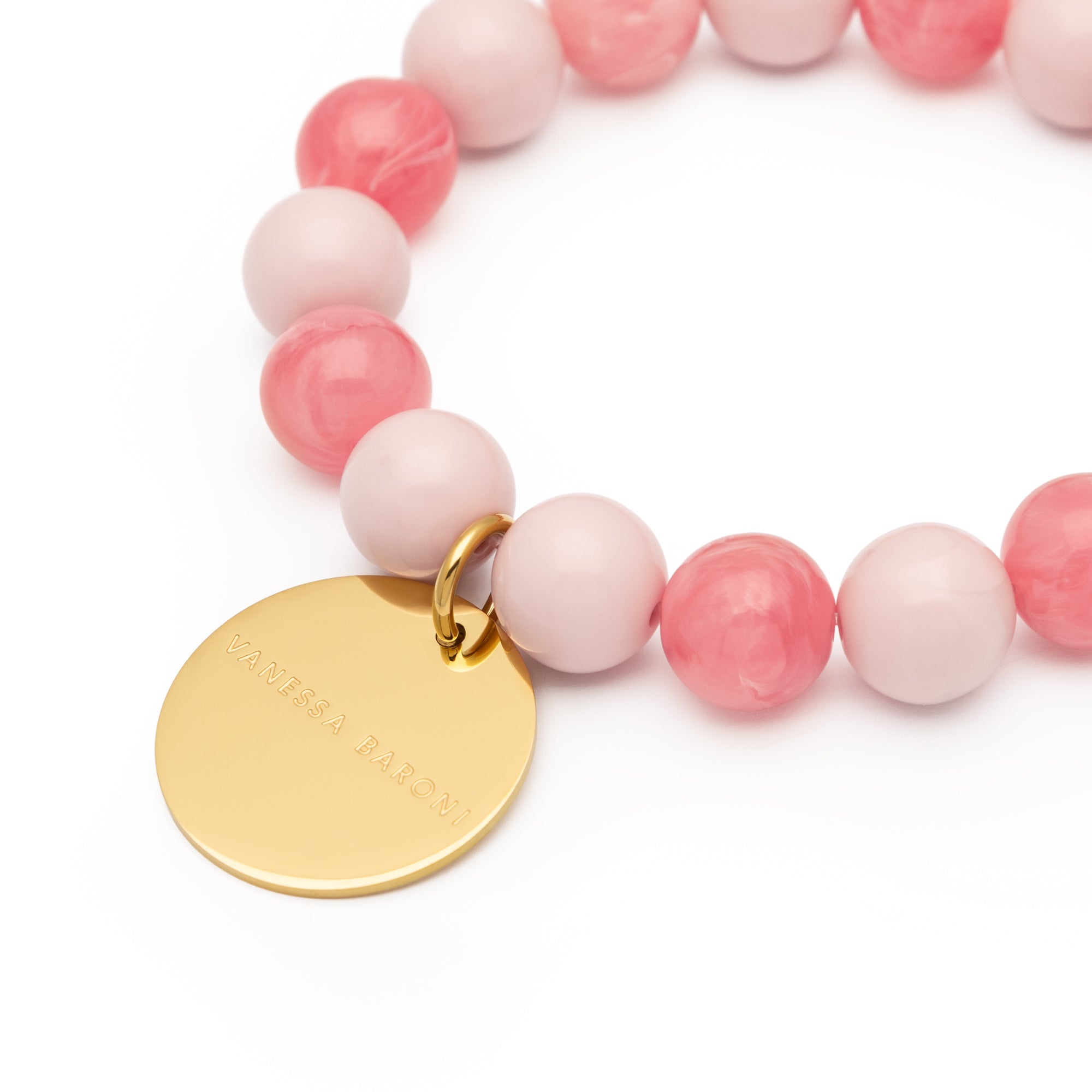 Armband Light Rose and Watermelon Marble