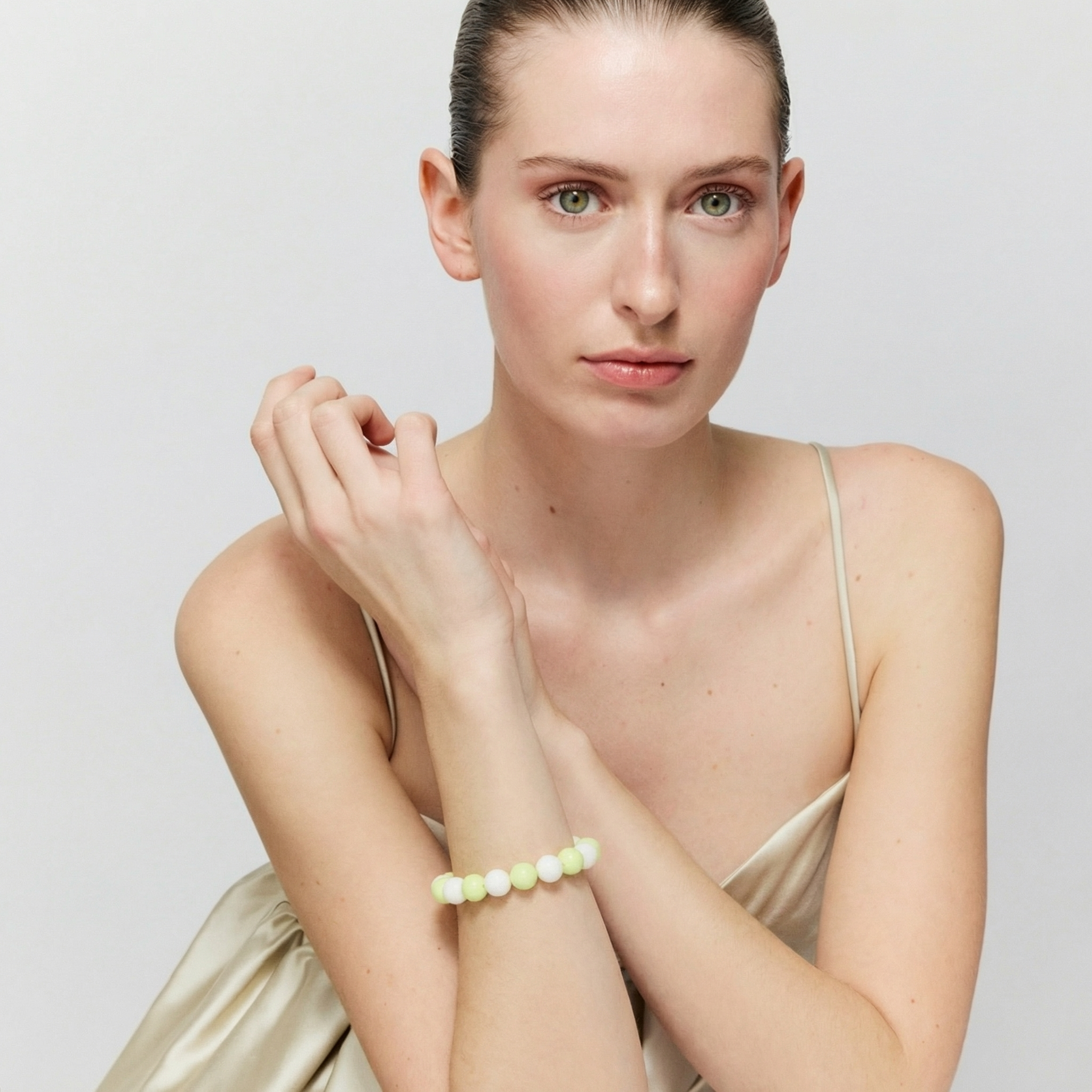 Armband Off White Butter Yellow