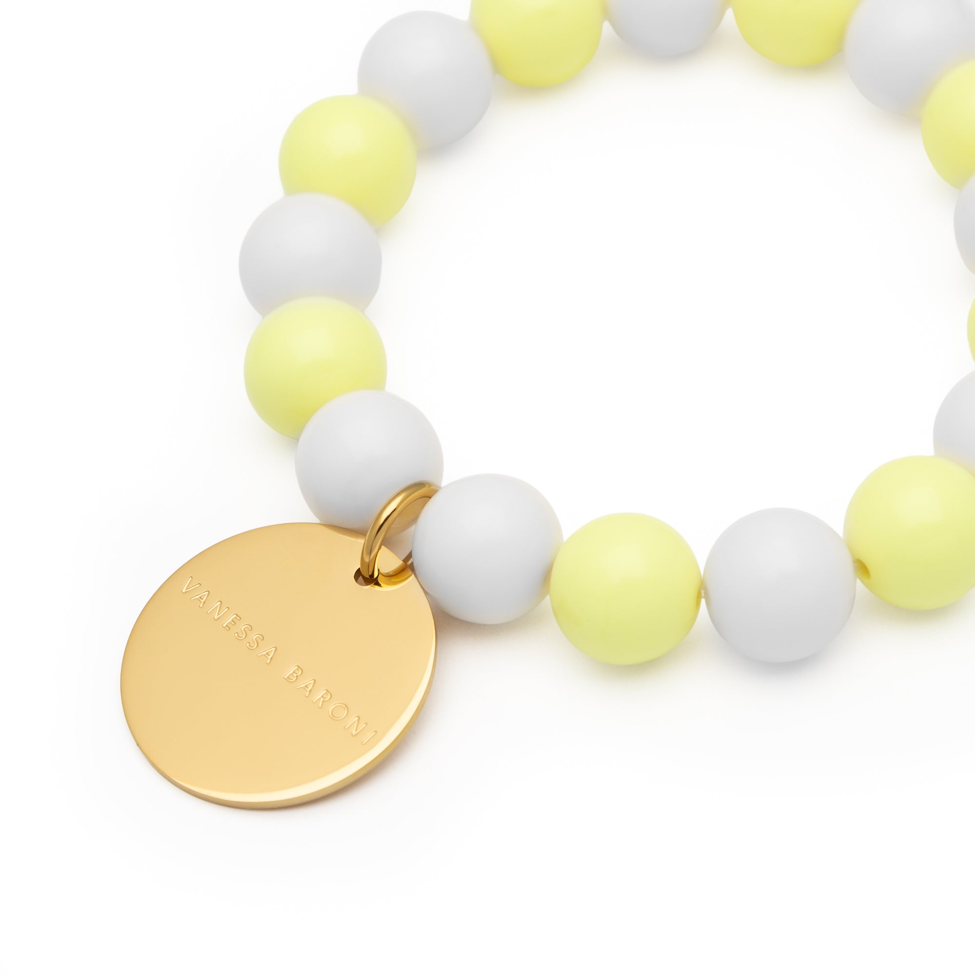 Armband Off White Butter Yellow
